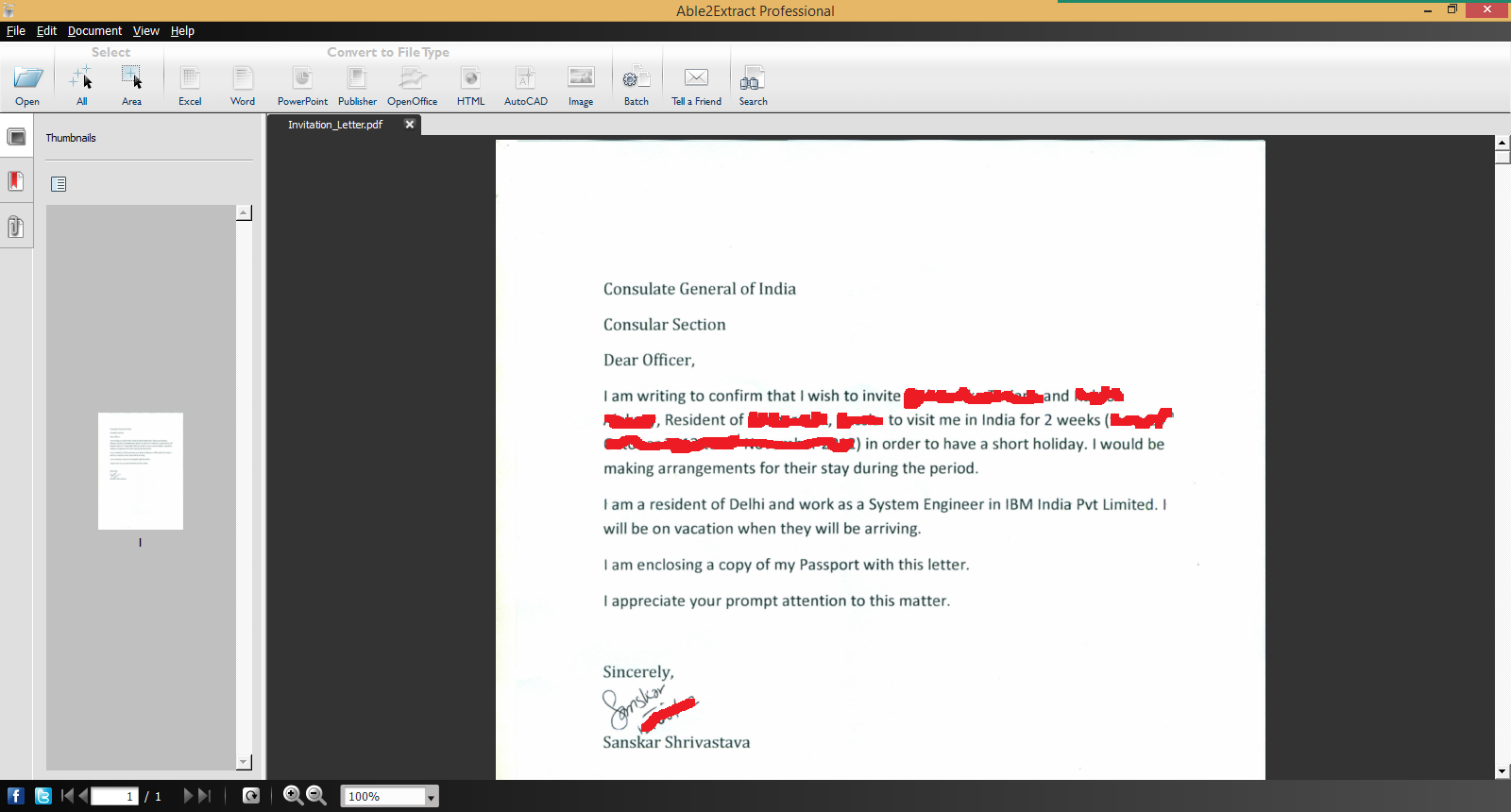 Convert Scanned documents to Word