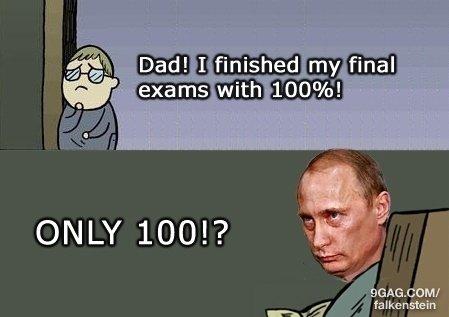 Putin 140 percent