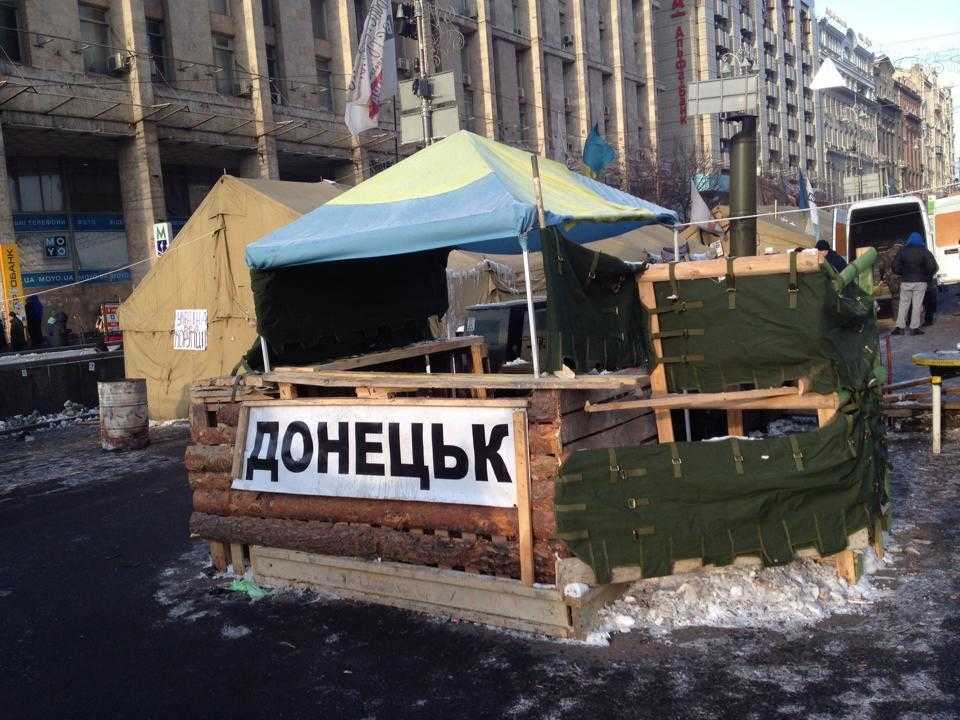 pro government Donetsk protest