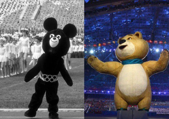 Moscow and sochi Mascots