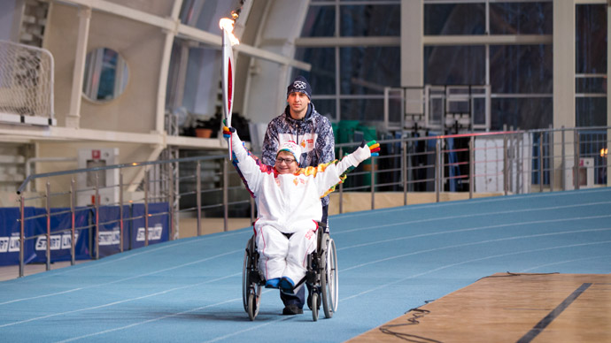 Sochi torch relay tomsk