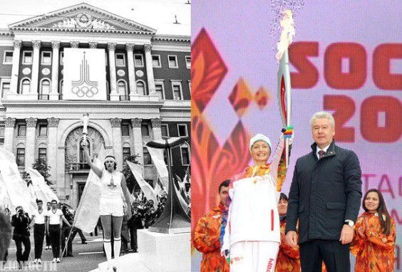 moscow and sochi torch relay