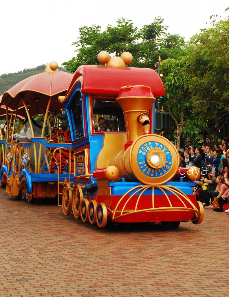 the hong kong Disneyland Train that made an appearance