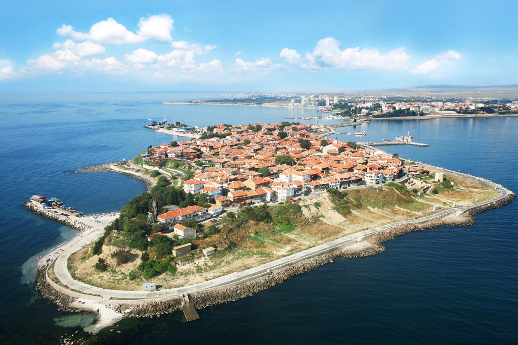 Nesebar bulgaria bird's eye view