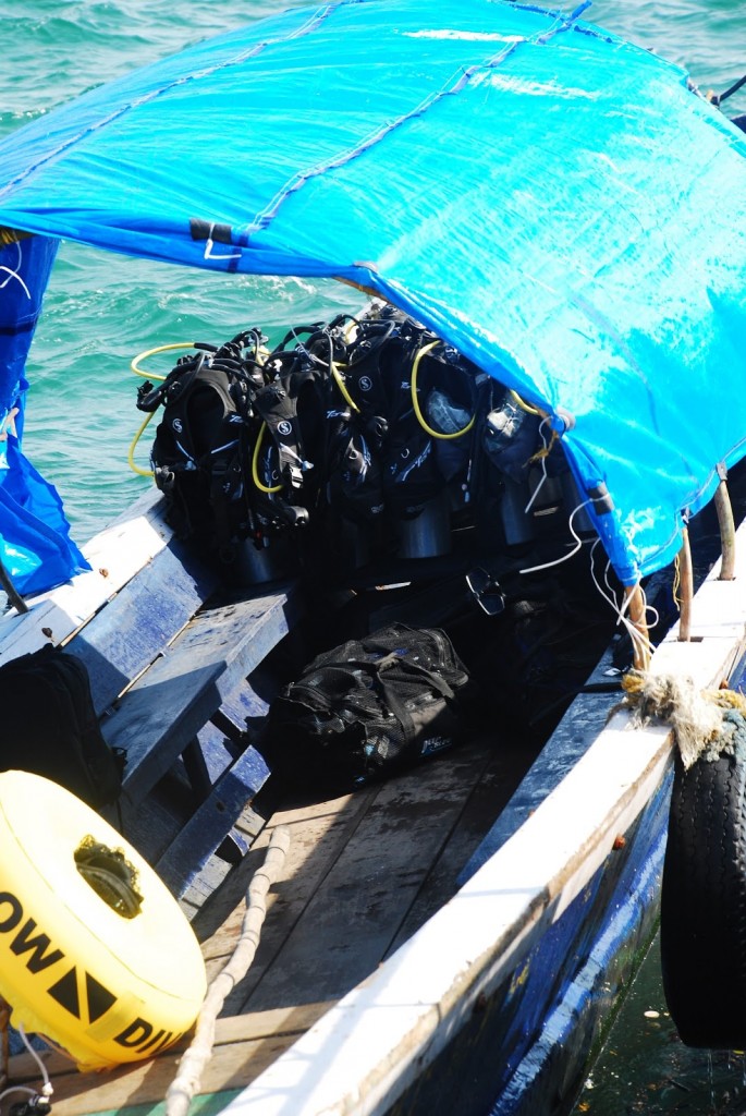 Some swim gears kept at the NorthBay for divers and sea enthusiasts.
