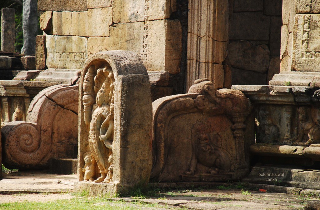 Ancient Polonnaruwa city and its ruins