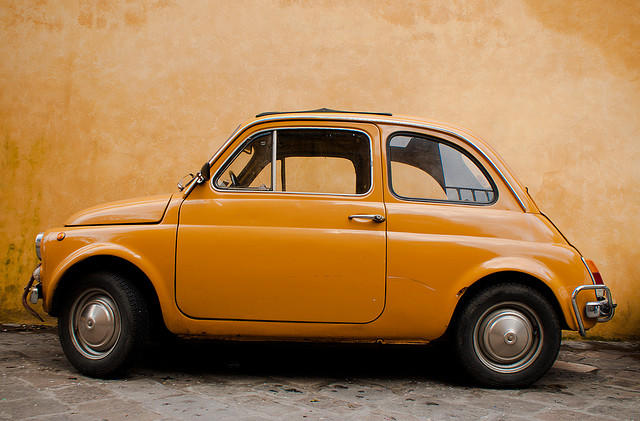 Fiat 500 in Florence, Italy