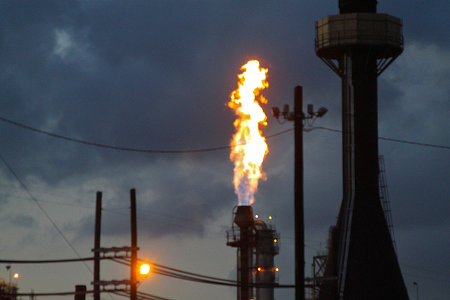 Gas flare Russia