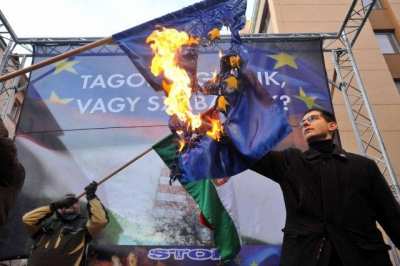 Budapest Protest against Eu