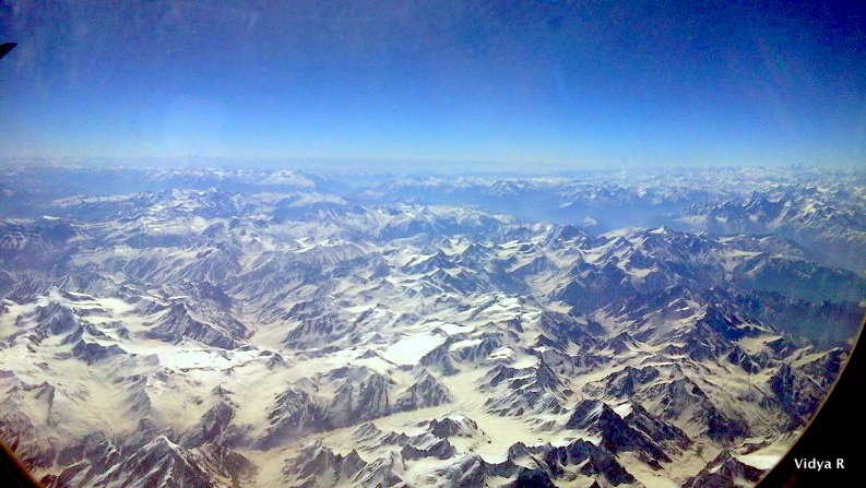 Aerial view of Laddakh