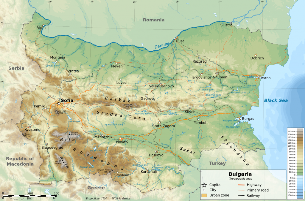 Bulgaria geography and physical features