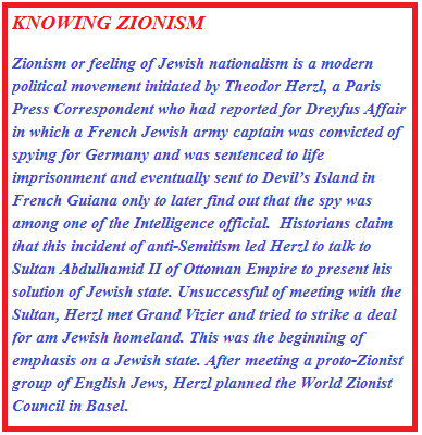 knowing Zionism