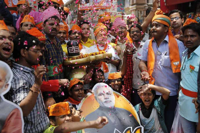BJP Winning Celebrations