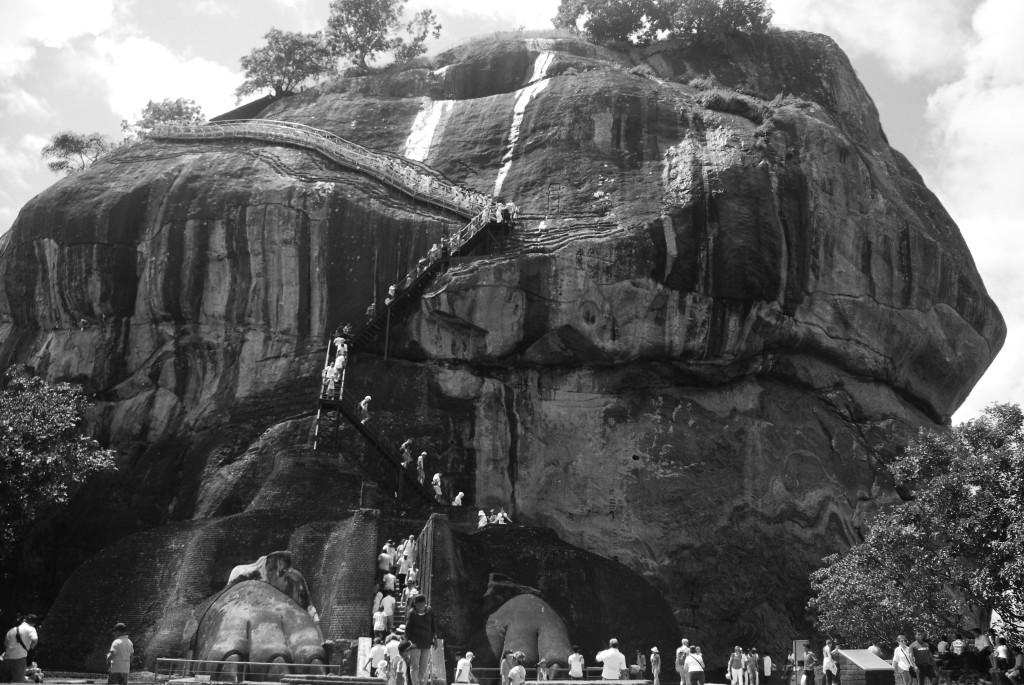 Climbing atop Sigriya