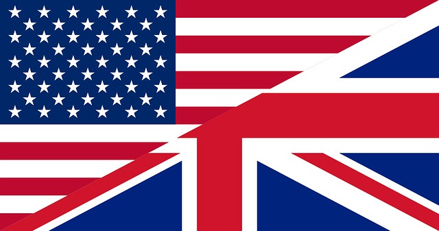 UK USA flags