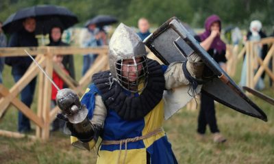 knight during reenactment